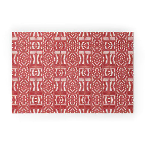 Mirimo Tribal Red Welcome Mat