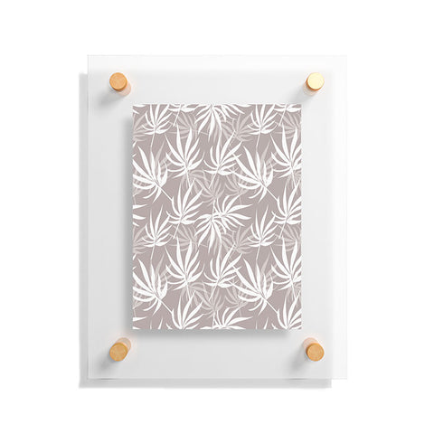 Mirimo Tropical Leaves on Beige Floating Acrylic Print