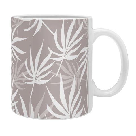 Mirimo Tropical Leaves on Beige Coffee Mug