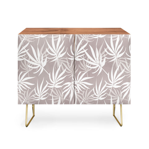 Mirimo Tropical Leaves on Beige Credenza