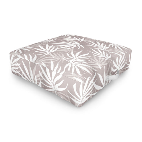 Mirimo Tropical Leaves on Beige Outdoor Floor Cushion