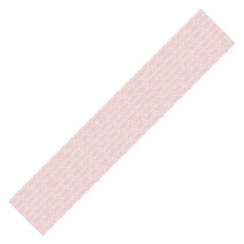 Mirimo White Bows on Pink Table Runner