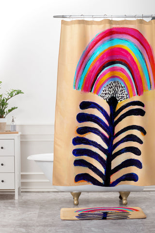 Misha Blaise Design Cheer Up Shower Curtain And Mat