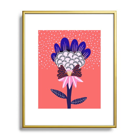 Misha Blaise Design Fabuluscious Flower Metal Framed Art Print