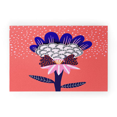 Misha Blaise Design Fabuluscious Flower Welcome Mat