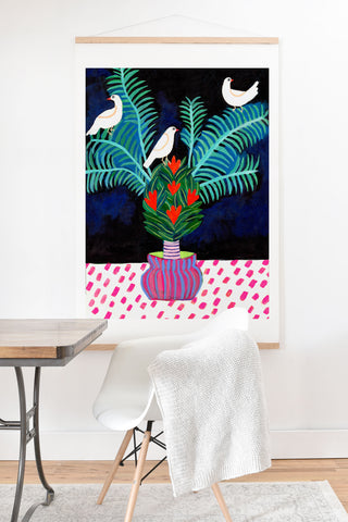 Misha Blaise Design Three Little Birds 2 Art Print And Hanger