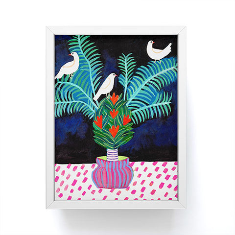 Misha Blaise Design Three Little Birds 2 Framed Mini Art Print