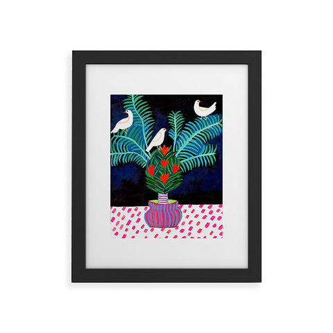Misha Blaise Design Three Little Birds 2 Framed Art Print