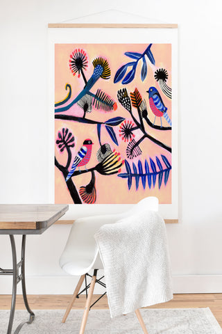 Misha Blaise Design Two birds Art Print And Hanger