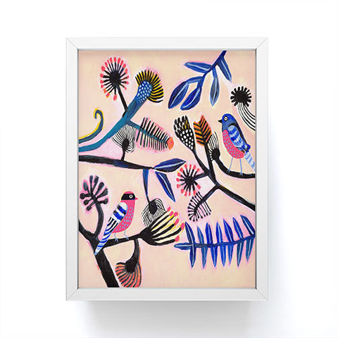 Misha Blaise Design Two birds Framed Mini Art Print