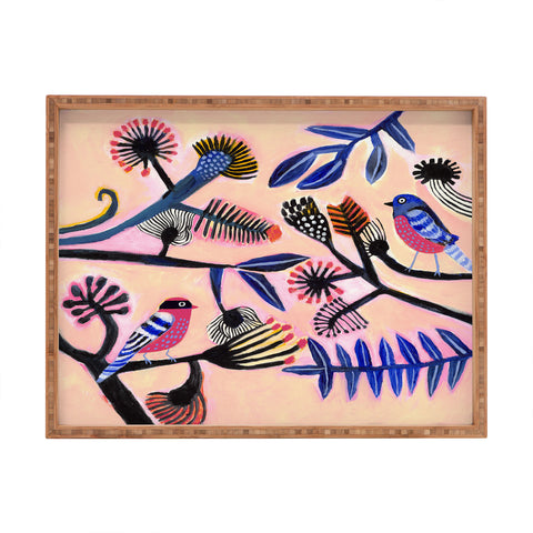Misha Blaise Design Two birds Rectangular Tray