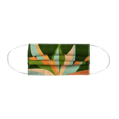 Modern Tropical Colorful Agave Painted Cactus Face Mask