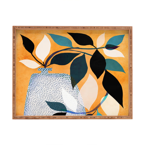 Modern Tropical Ivy in the Courtyard Rectangular Tray