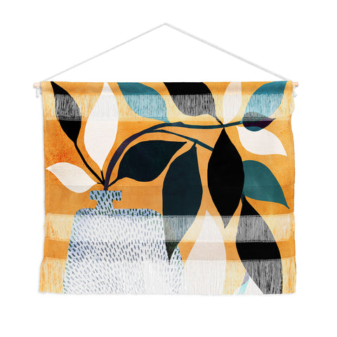 Modern Tropical Ivy in the Courtyard Wall Hanging Landscape