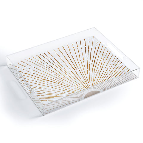 Modern Tropical Let The Sunshine In Acrylic Tray