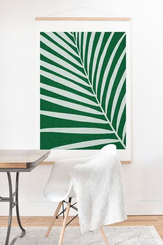 Modern Tropical Minimalist Palm Leaf Art Print And Hanger