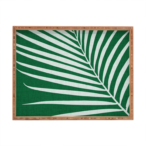 Modern Tropical Minimalist Palm Leaf Rectangular Tray