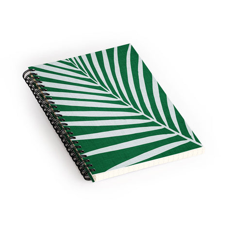 Modern Tropical Minimalist Palm Leaf Spiral Notebook