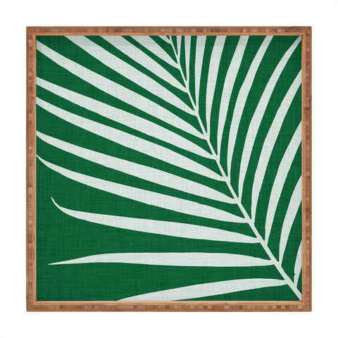 Modern Tropical Minimalist Palm Leaf Square Tray