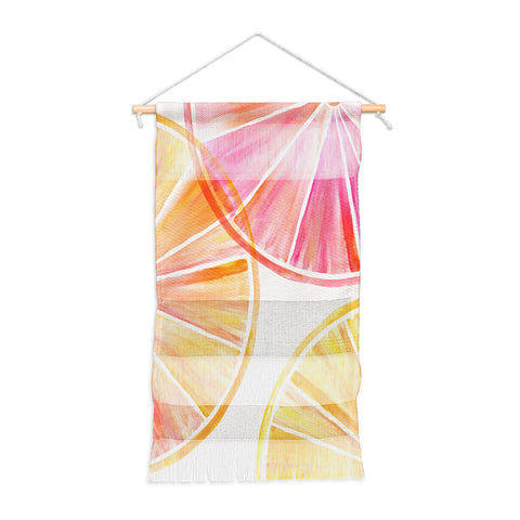 Modern Tropical Summer Citrus Party Wall Hanging Portrait