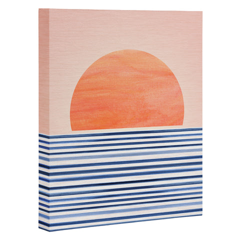 Modern Tropical Summer Sunrise Art Canvas
