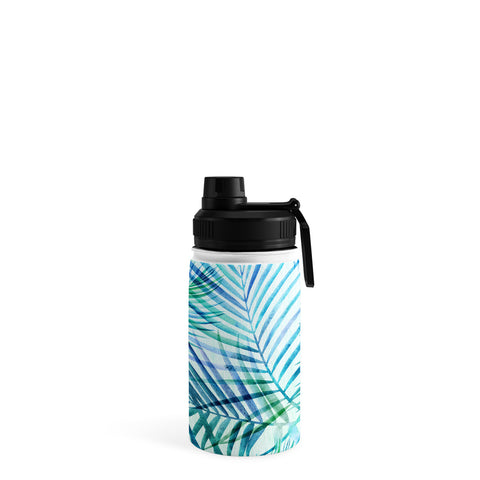 Modern Tropical Tropical Palm Pattern Water Bottle
