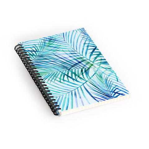 Modern Tropical Tropical Palm Pattern Spiral Notebook