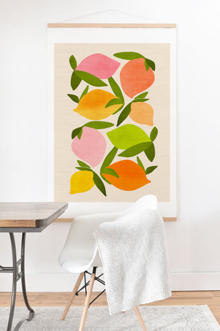 Modern Tropical Wild Mango Art Print And Hanger