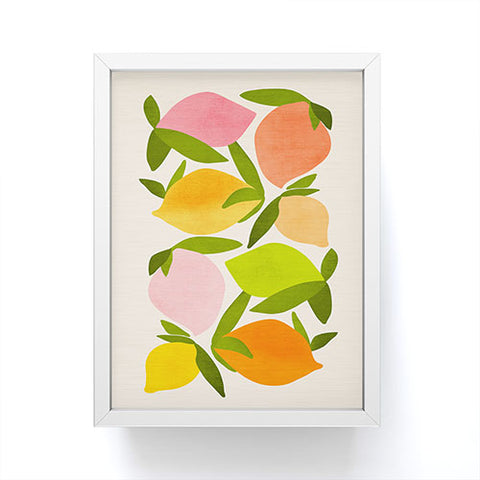 Modern Tropical Wild Mango Framed Mini Art Print