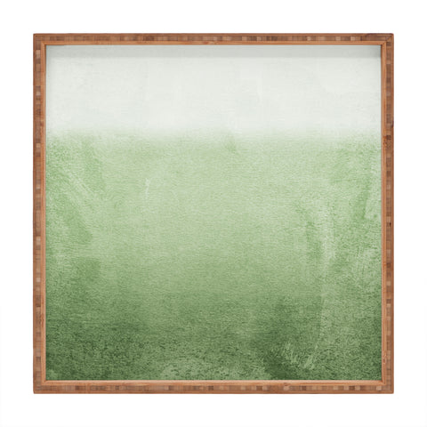 Monika Strigel 1P FADING GREEN FOREST Square Tray