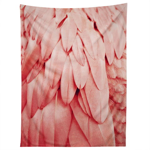 Monika Strigel 1P FEATHERS CORAL Tapestry