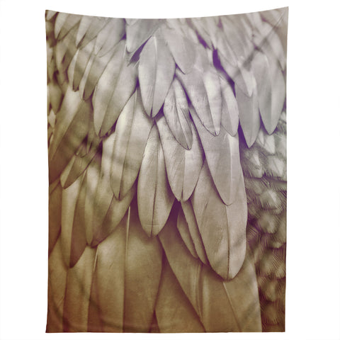 Monika Strigel 1P FEATHERS GOLD Tapestry