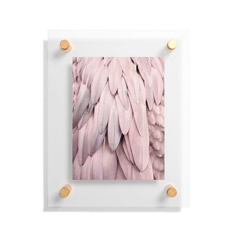 Monika Strigel 1P FEATHERS ROSE PASTEL Floating Acrylic Print