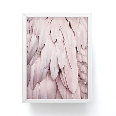 Monika Strigel 1P FEATHERS ROSE PASTEL Framed Mini Art Print