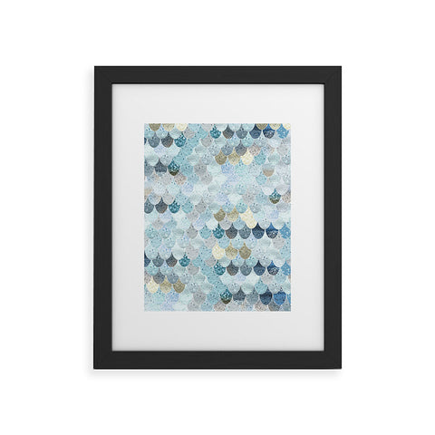 Monika Strigel 1P SUMMER MERMAID BABY BLUE Framed Art Print