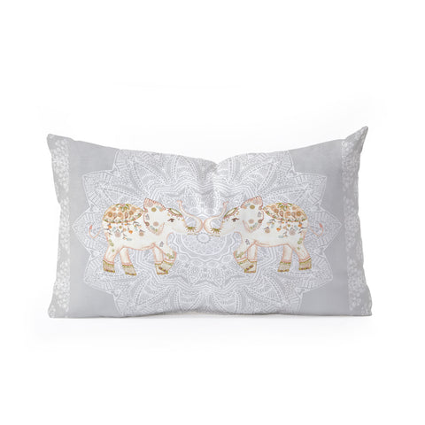 Monika Strigel ALHAMBRA ELEPHANT GREY Oblong Throw Pillow