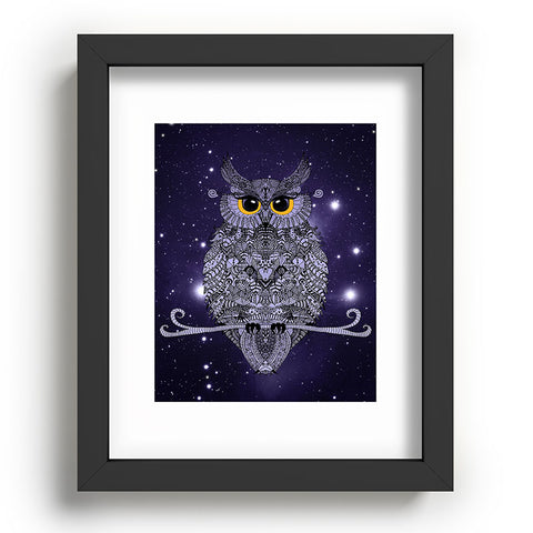 Monika Strigel Blue Night Owl Recessed Framing Rectangle