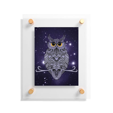 Monika Strigel Blue Night Owl Floating Acrylic Print