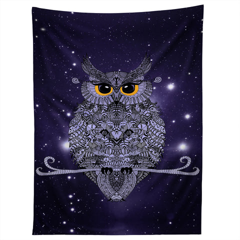 Monika Strigel Blue Night Owl Tapestry