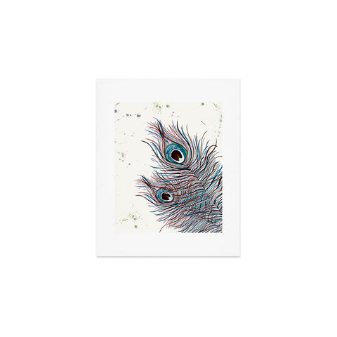 Monika Strigel Boho Peacock Feathers Art Print
