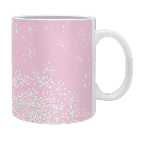 Monika Strigel Dandelion Snowflake Pink Coffee Mug