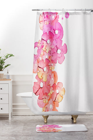 Monika Strigel Fantasia Flurished Shower Curtain And Mat