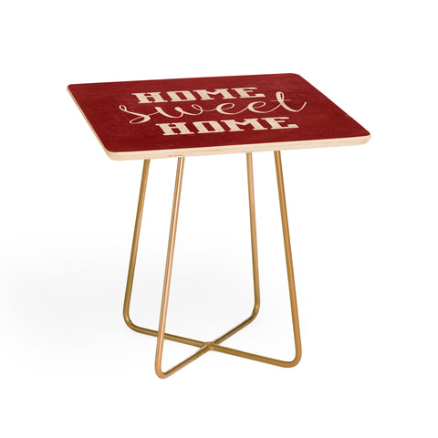 Monika Strigel FARMHOUSE HOME SWEET HOME CHALKBOARD RED Side Table