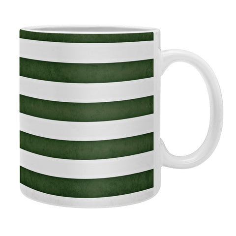 Monika Strigel FARMHOUSE SHABBY STRIPES GREEN Coffee Mug