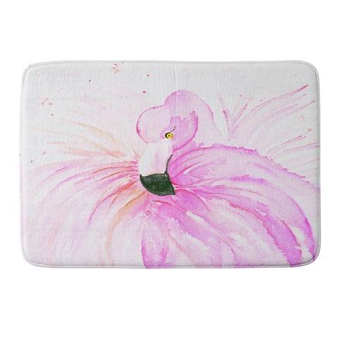 Monika Strigel Flamingo Ballerina Memory Foam Bath Mat