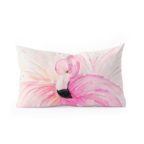 Monika Strigel Flamingo Ballerina Oblong Throw Pillow
