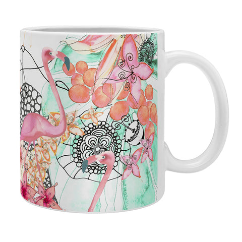 Monika Strigel Flamingos In Paradise Coffee Mug