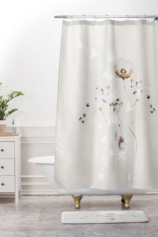 Monika Strigel JAPANESE IKEBANA 1 Shower Curtain And Mat