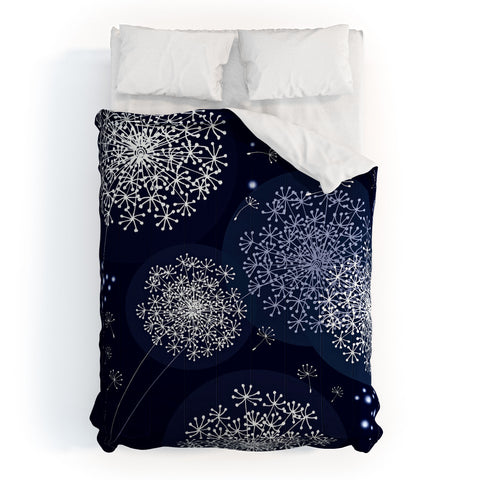 Monika Strigel Midnight Magic Dandelion Comforter