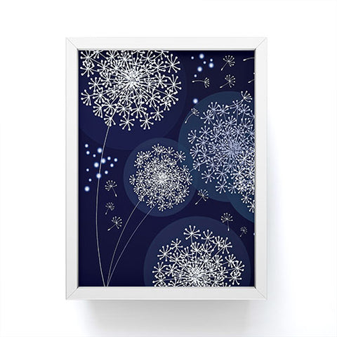 Monika Strigel Midnight Magic Dandelion Framed Mini Art Print